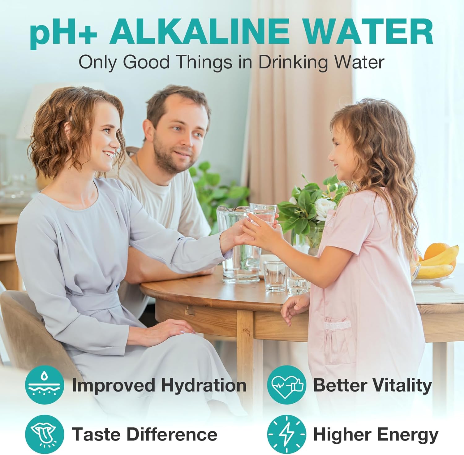 SimPure T1-400ALK Alkaline UV Reverse Osmosis System, NSF/ANSI 58 Certified, Tankless RO Water Filter System 400 GPD, pH+ Remineralization Water Filtration Under Sink, BPA Free, Built-in Pump - Image 2