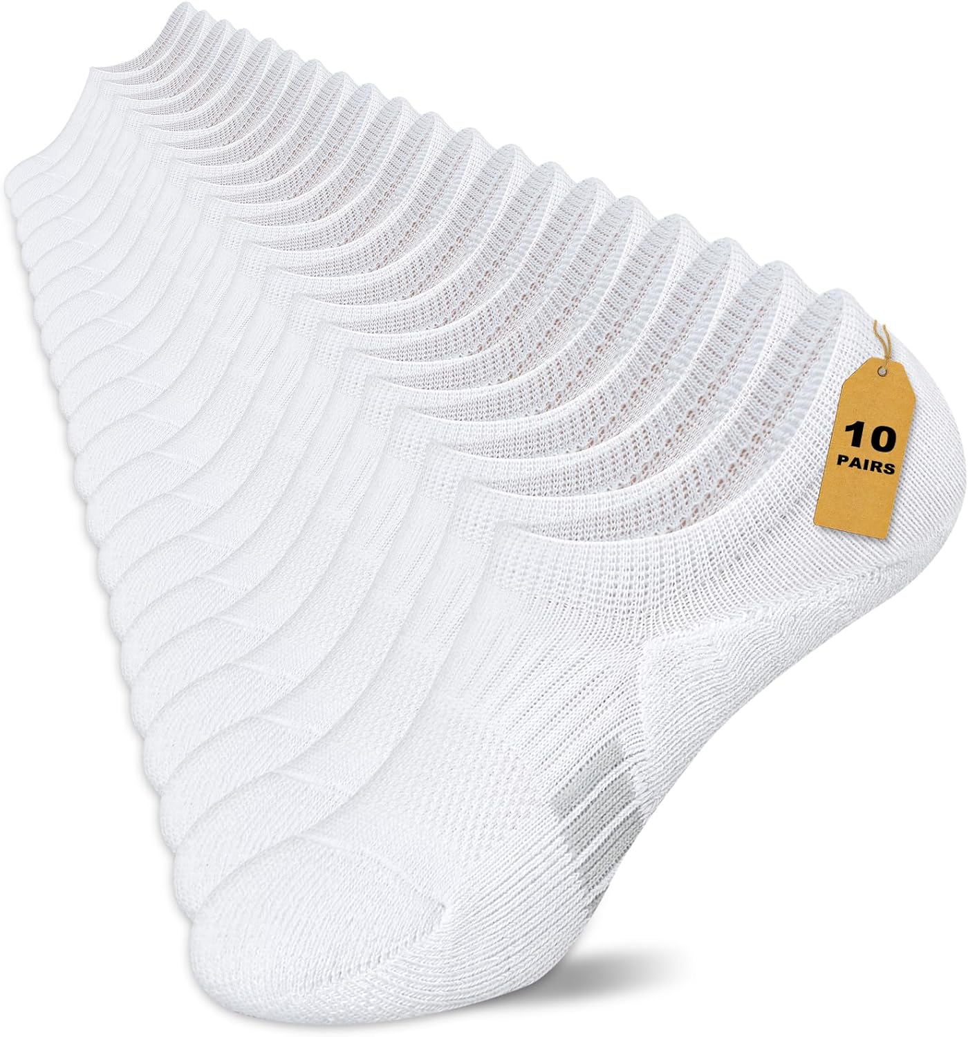 Amutost No Show Socks Womens Athletic Cushion Ankle Footies Low Cut 5-6 Pairs