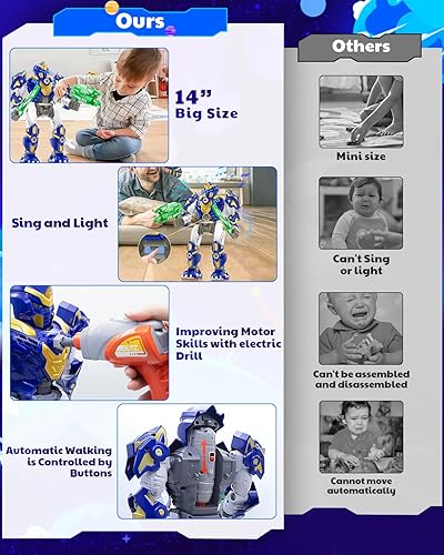 Miniatura 2 de HUUKE Juguetes educativos STEM, juguetes de construcción para niños de 3 a 10 años de edad, juguetes desmontables con luces y sonidos, juguetes