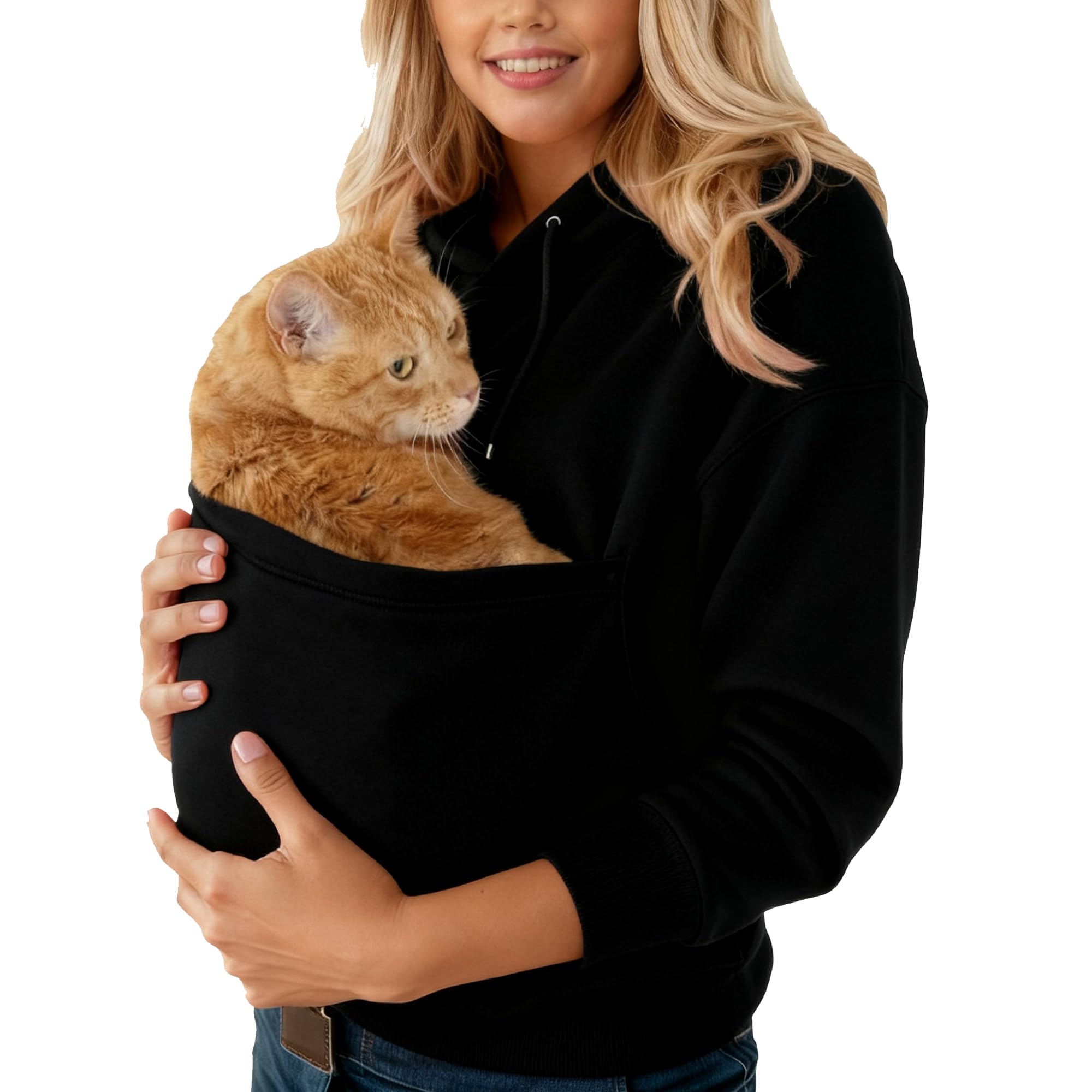 Sweat à capuche avec poche pour animaux de compagnie de grande taille