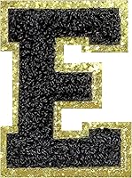 Vista 116 de Parches de letras de felpilla termo-adhesivas de 2.2", parches de letras de felpilla para ropa (negro, 26)