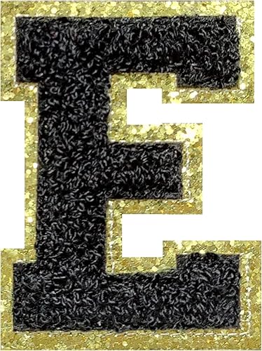 Miniatura 140 de 4 parches de letras de felpilla blanca, parches termo-adhesivas de 2.2", parches de letras de felpilla para ropa (M)