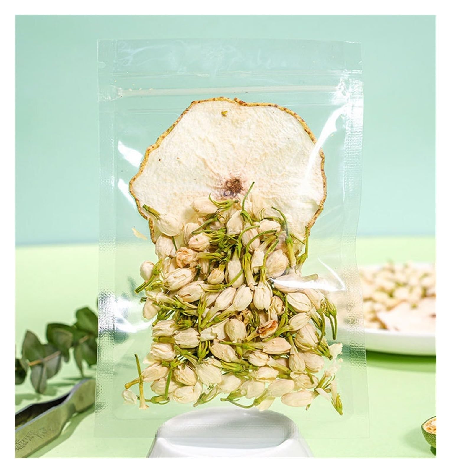 Tè Pera e Gelsomino 80g (8g x 10 buste) Tisana alla frutta alle erbe confezionato singolarmente(3pcs)