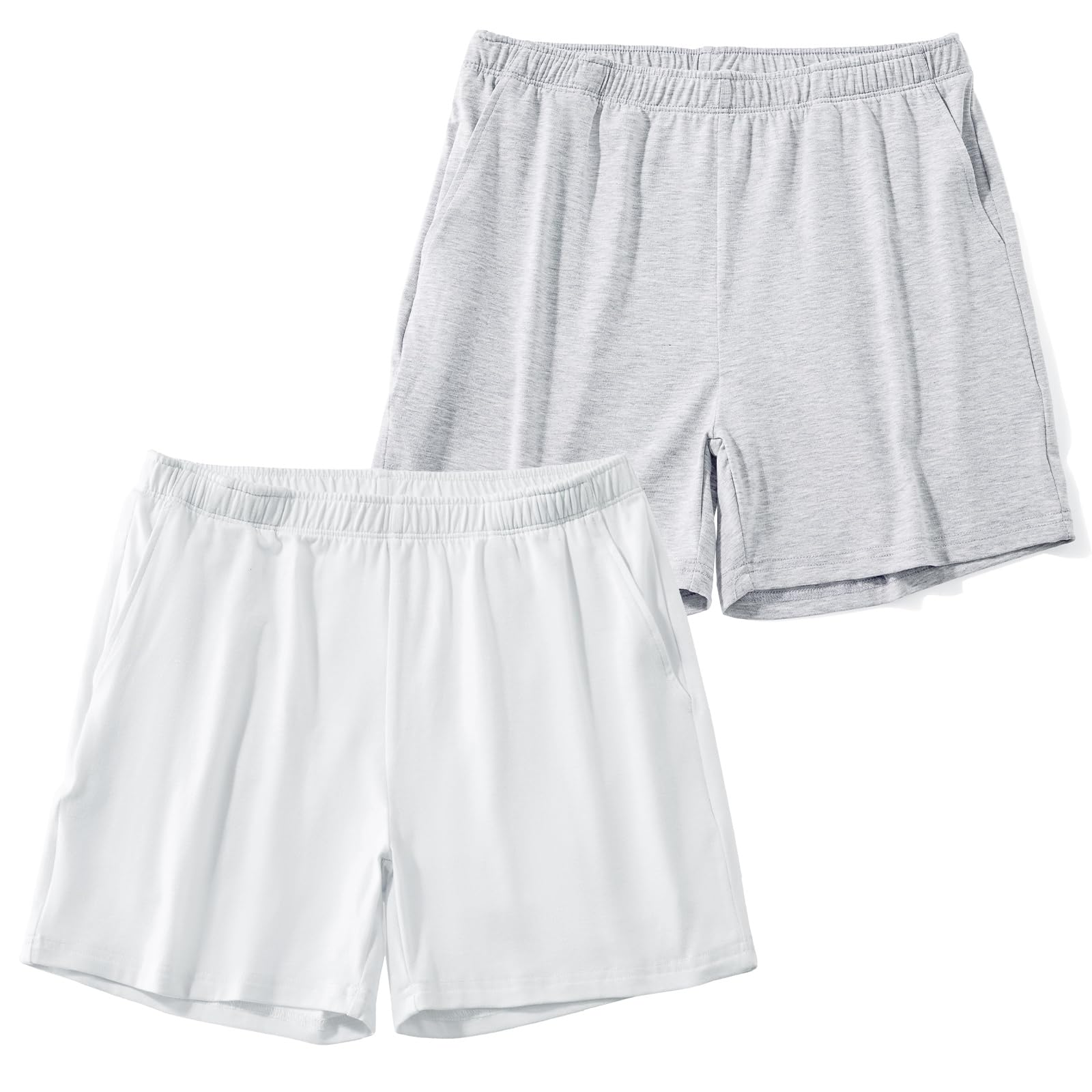 AIMPACT Men's 4" Inseam Sleep &amp; Lounge Pajama Shorts with Pockets