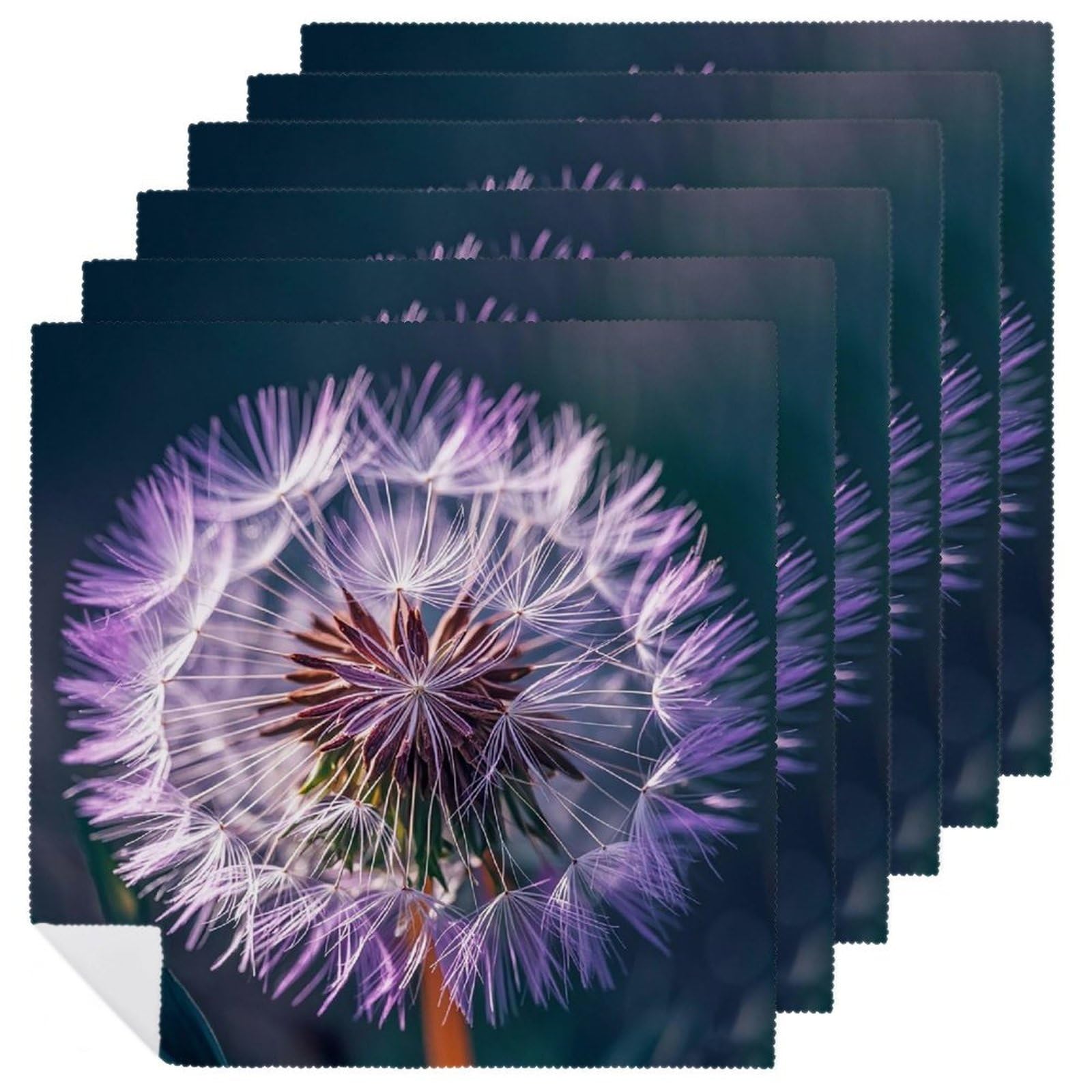 Serviettes de table lavables tissu violet 47x48 cm décoration fête et mariage
