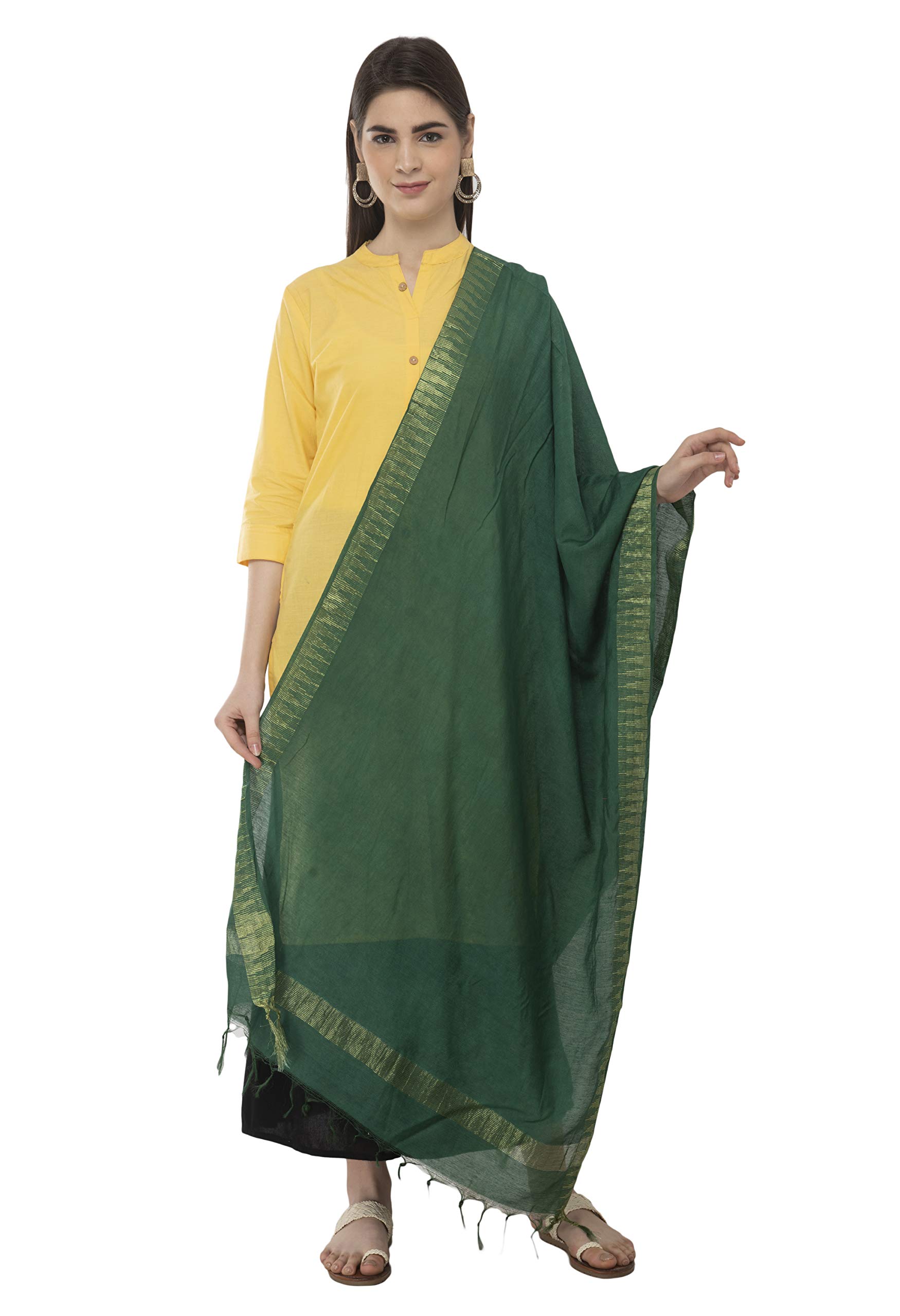 a r silk Women's Cotton Zari Border Regular Dupatta-picture-39