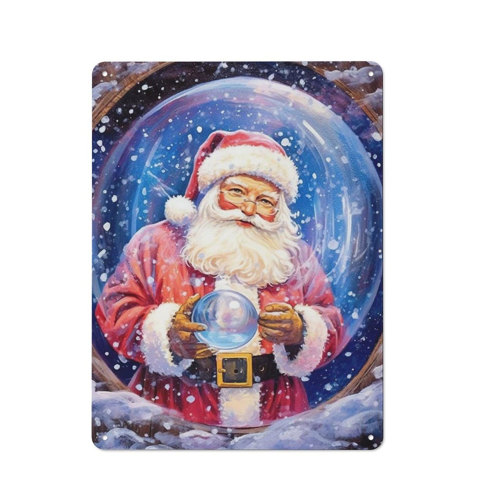 Junmoney Santas Predictions Decor For Dining Room Or Kitchen, Vintage Metal Sign 40X30cm, Gift For Dining Room Decor Fans During The Christmas Season