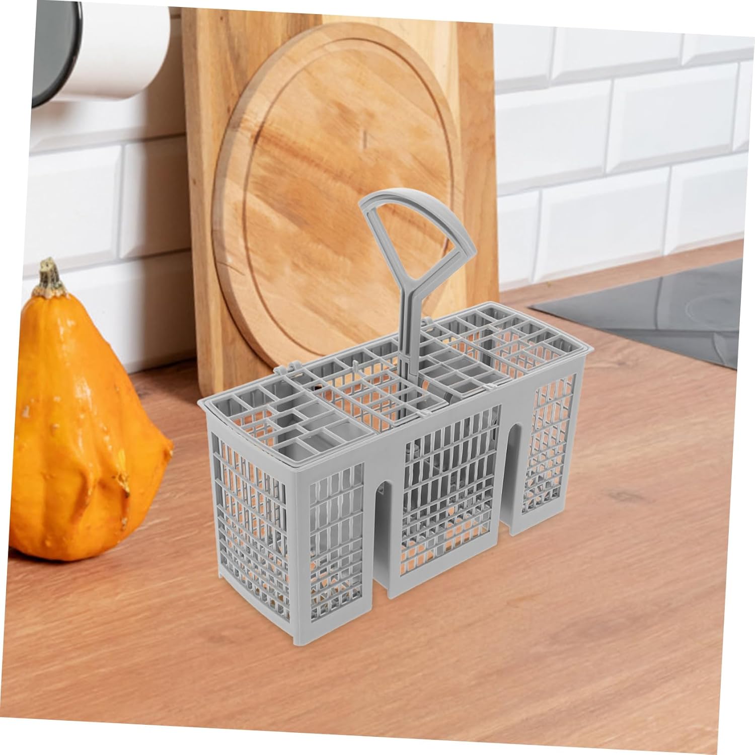 3pcs Multi-functional Dishwasher Utensil Basket for Forks and Spoons Compatible Dishwashers and Easy to Clean Cutlery Organizer for Kitchen Use