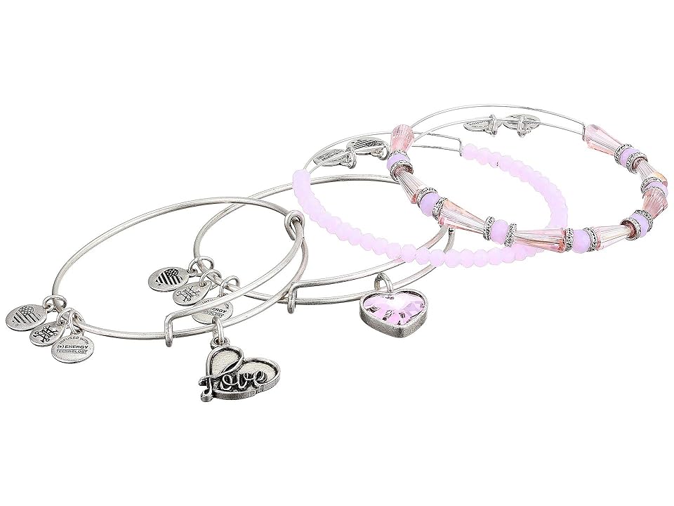 

Alex and Ani International Exclusive Alive with Love Bracelet Set (Silver) Bracelet