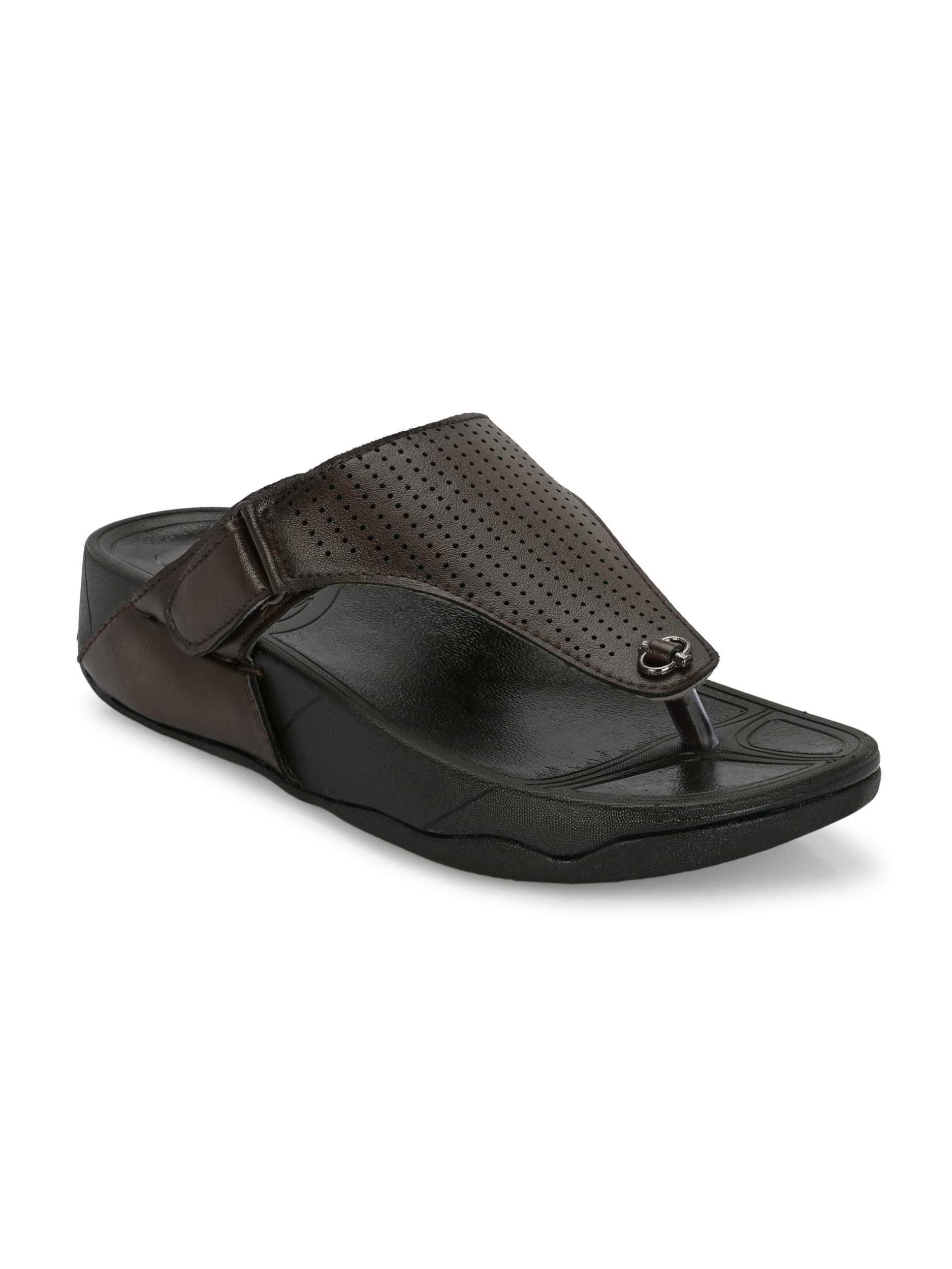 ivrah Men’s Ethnic Sandals | Stylish Synthetic Chappals with Airmix Sole | Comfortable Traditional Slip-Ons-picture-23