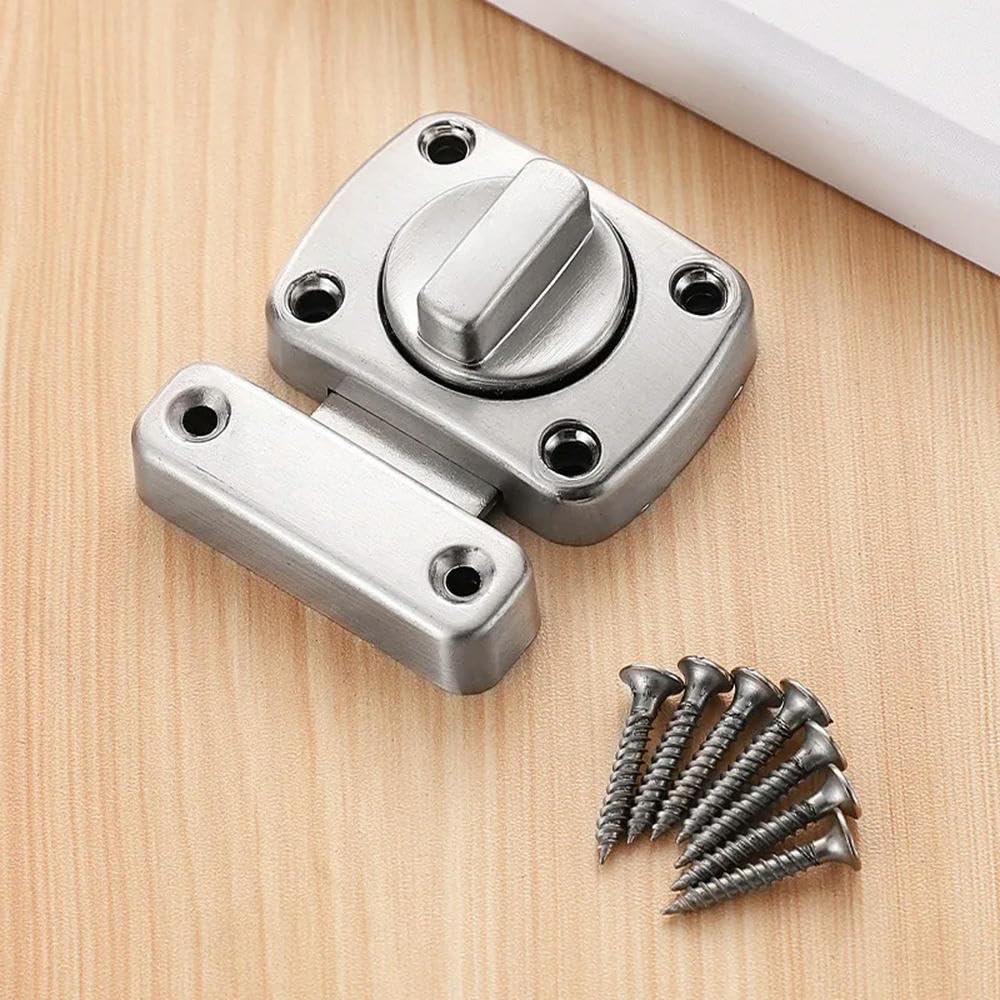 Ydhsikk Large Size A Door Lock Bolt, Zinc Alloy Gate Lock Door Latch Bolt For Sliding Door Toilet Hotel Bathroom Multicolor(Large Size A)