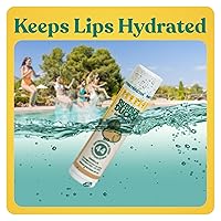 Vista 5 de Rubber Ducky Bálsamo labial con SPF 44, protector solar resistente al agua Vegano, sin tintar, sabor a vainilla, con vitamina E Todas