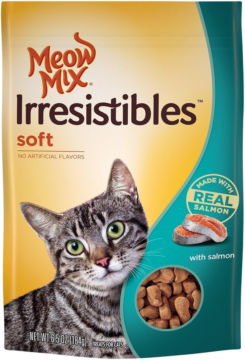 Irresistibles Soft Cat Treats with Real Salmon, 6.5 oz. (203095)