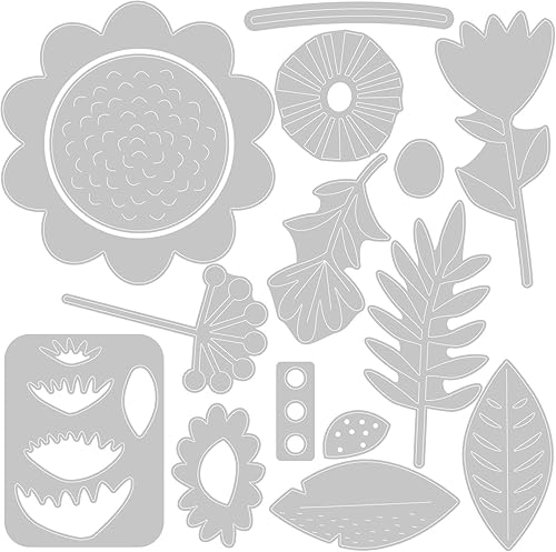 Miniatura 2 de Sizzix Juego de flores Free Style, multicolor