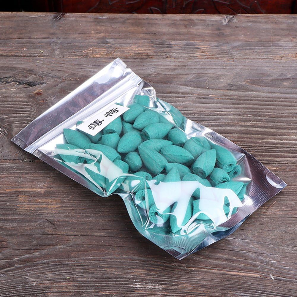 50個 信憑 袋ナチュラルサンダルウッド逆流香煙仏教パゴダタワー屋内ホローコーン健康アロマ空気浄化芳香剤アロマミックス香り ラベンダー よもぎ ミントオプション オーシャン カーネーション