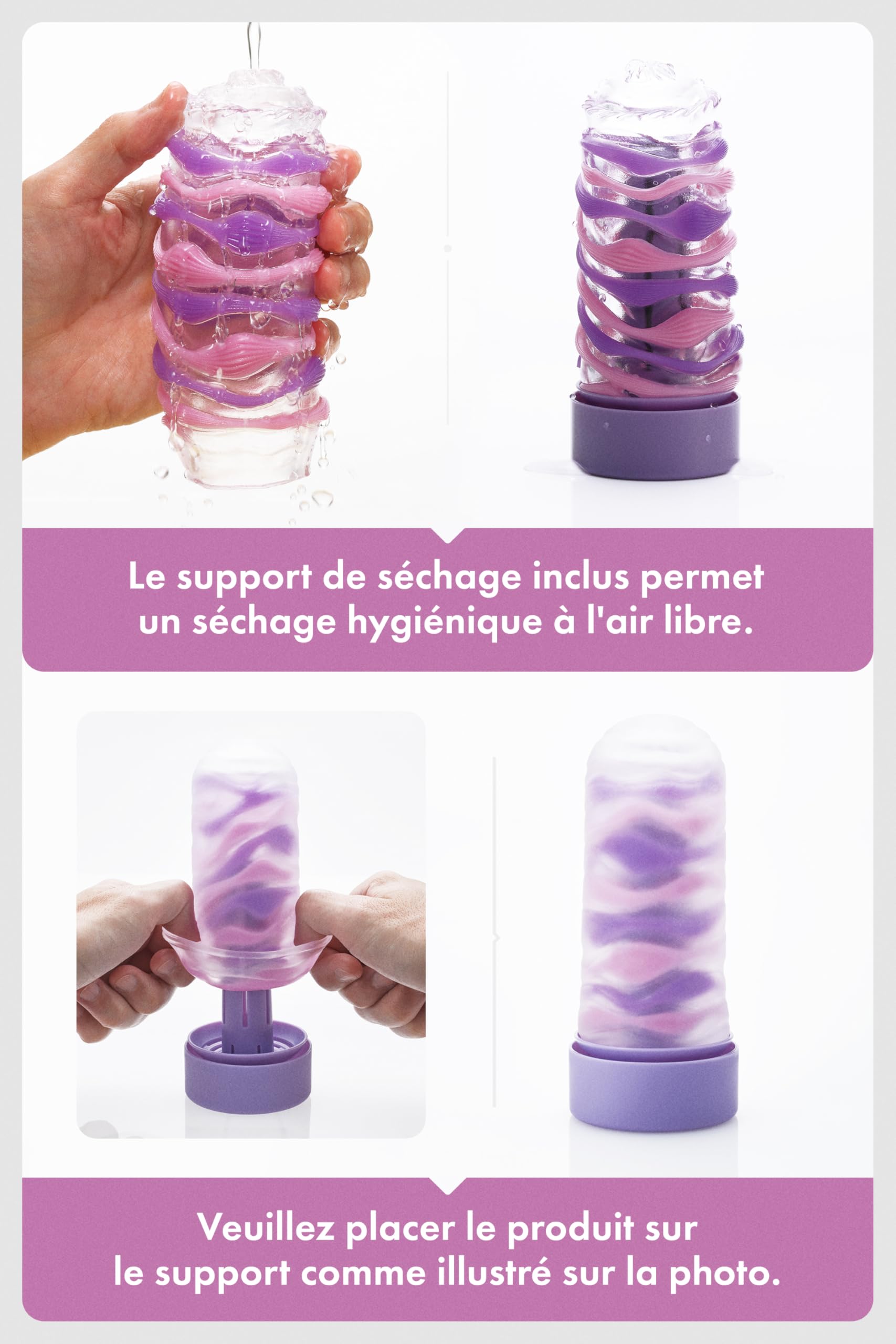TENGA ARTE DRAPE - Masturbateur manuel réutilisable - Détails souples et doux