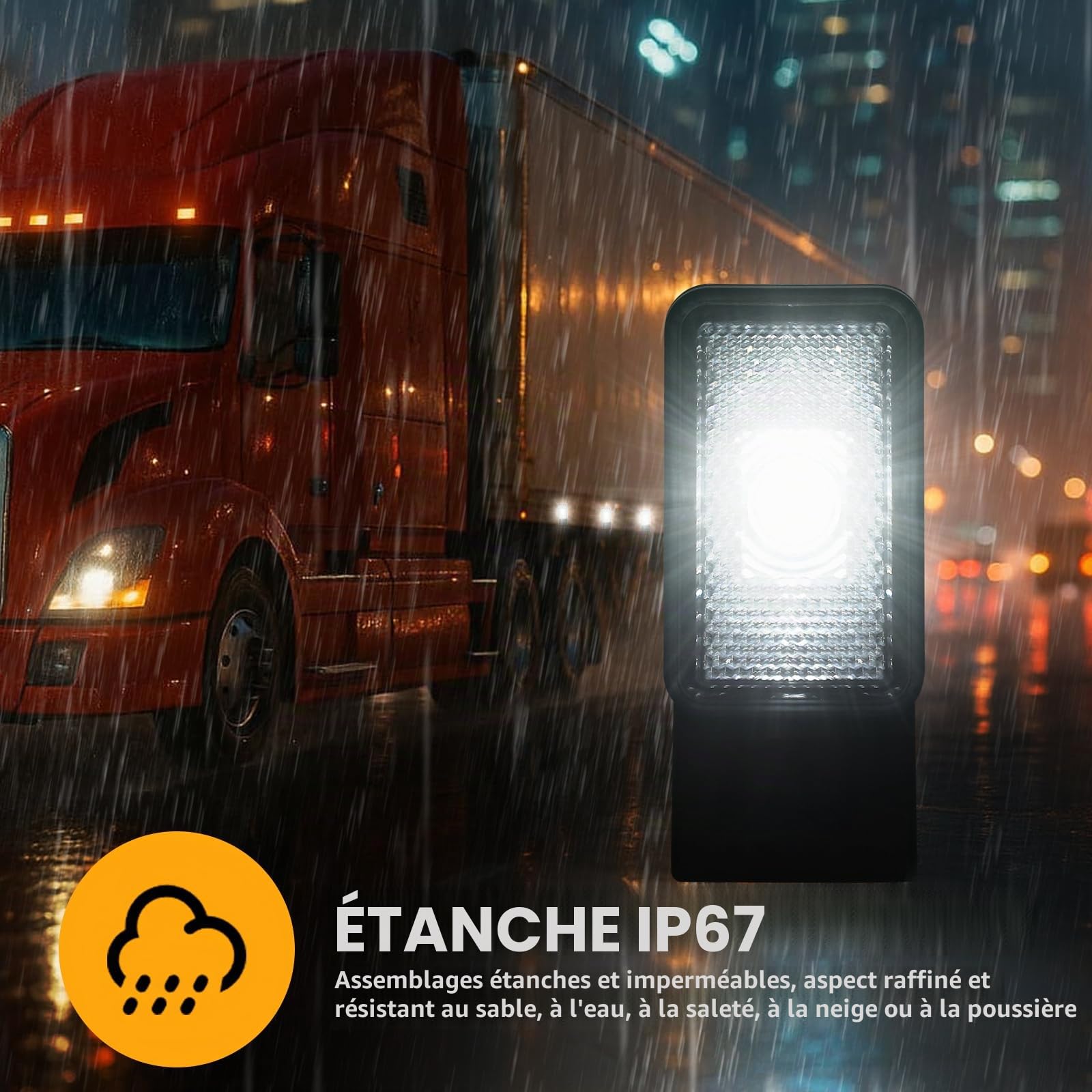AOHEWEI 2 feux de position latéraux à LED blancs pour remorque, avant et clignotants latéraux pour camion 12/24V avec réflecteur, homologués ECE R91 R10 pour camping-cars, fourgons, bateaux, caravanes