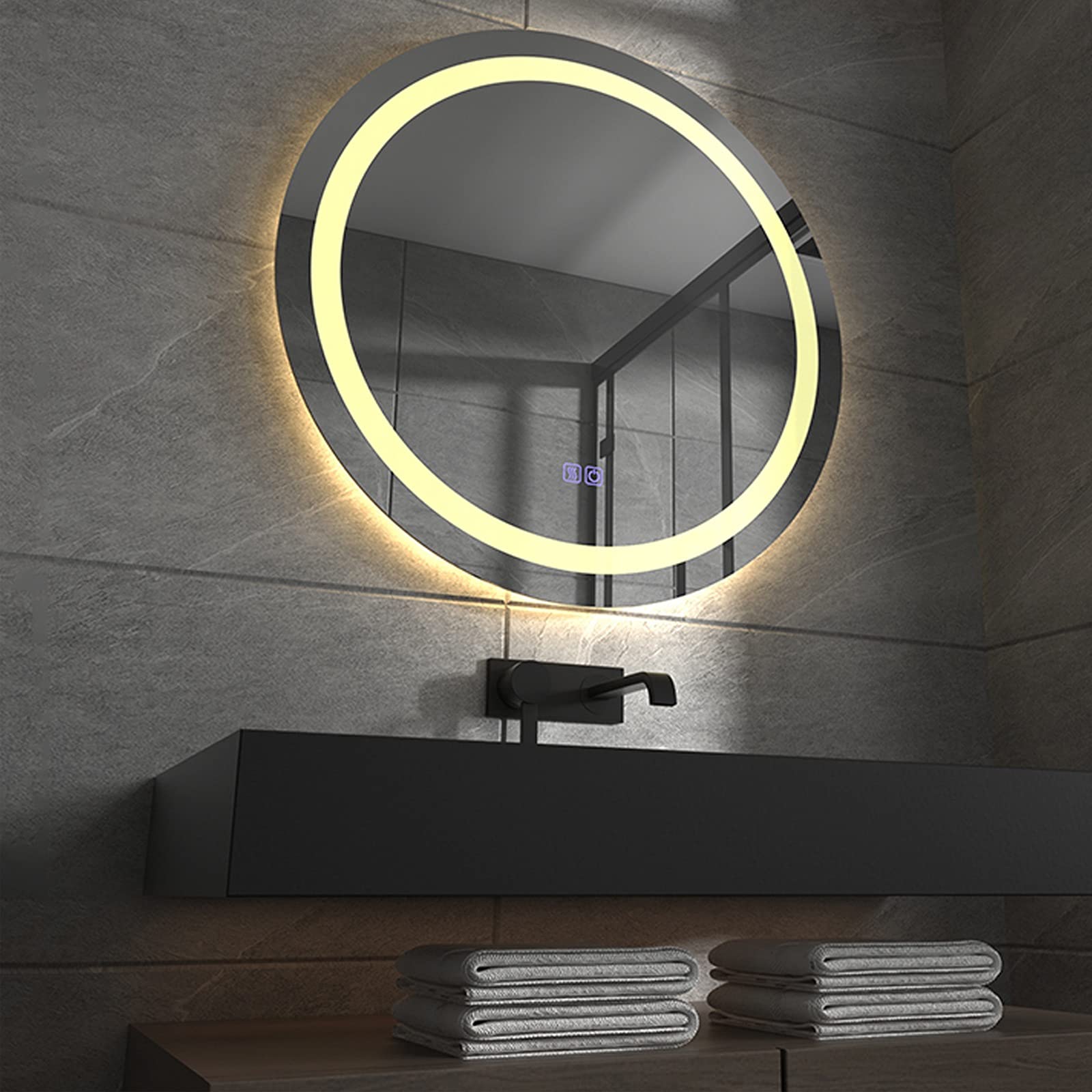 【新品】LED 浴室ミラー 浴室鏡 女優ミラー 壁掛け鏡 防水 照明付き 円形 楽天市場】【25%OFF!☆0のつく日】LEDミラー 女優ミラー 洗面鏡 鏡