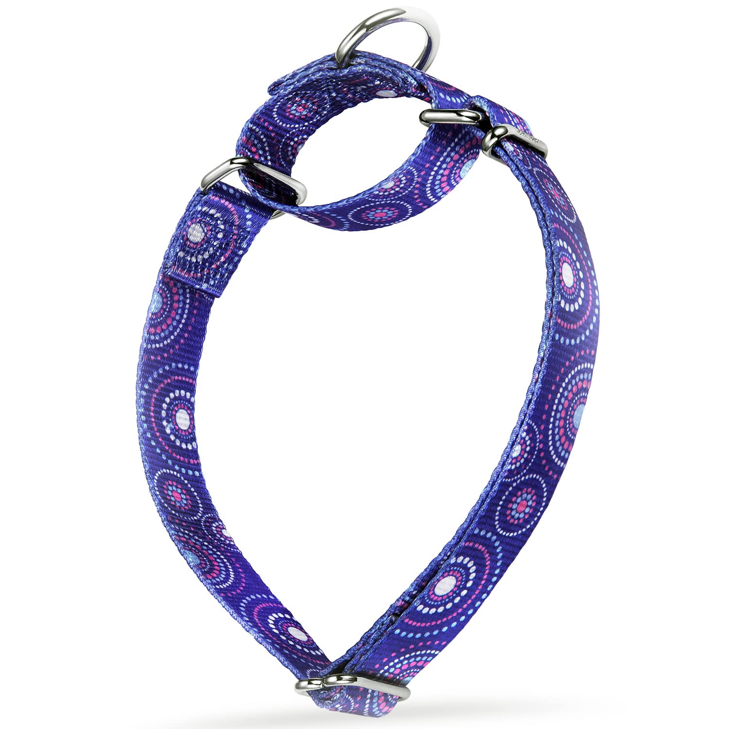 Martingale Dog Collars Colourful Oil Painting Pattern Series - No Pull Pet Collar Silky Soft for Medium and Large Dogs (Small, 1.5cm Wide, Purple Secret) — view 13