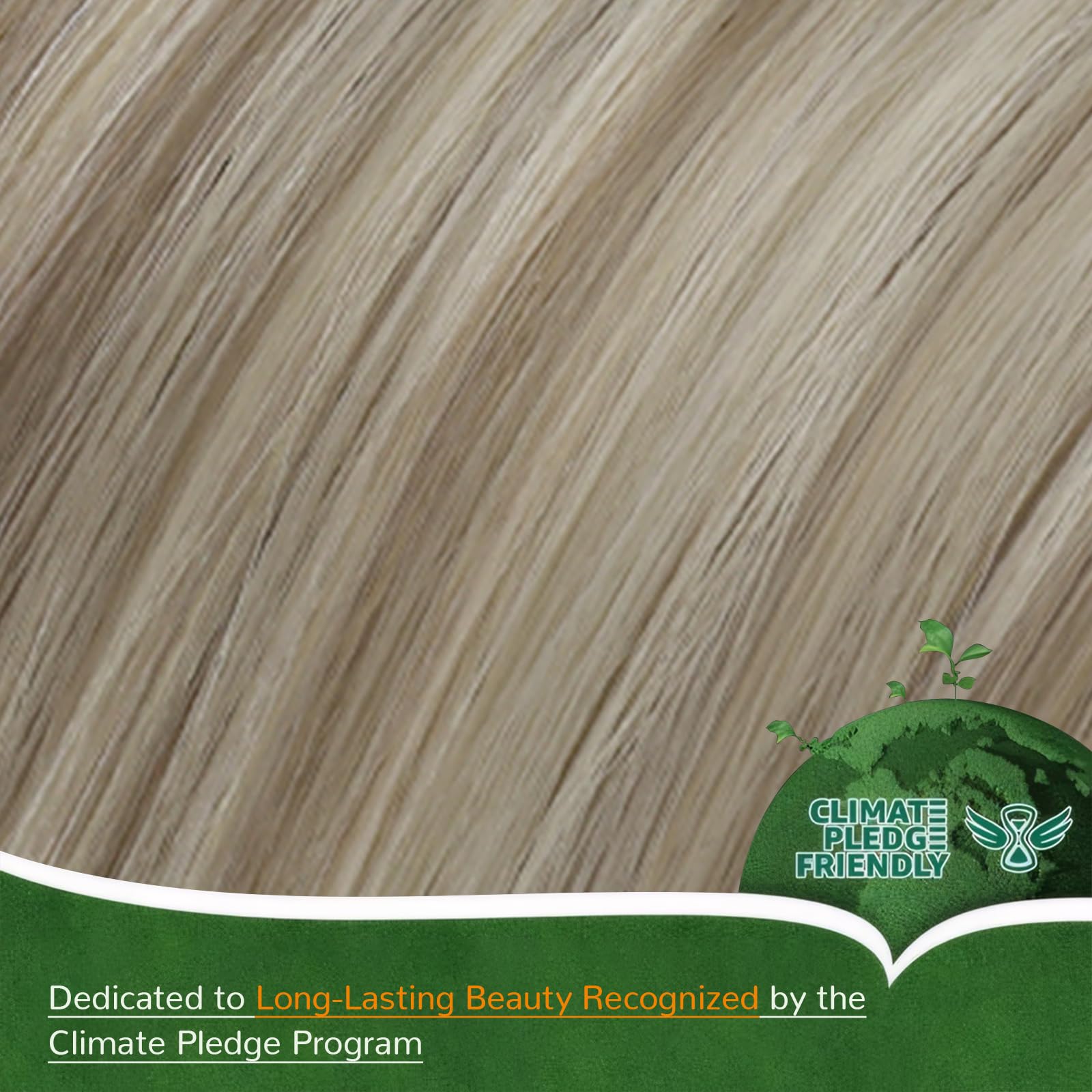Easyouth Nano Hair Extensions Real Human Hair Blonde Nano Beads Hair Extension Human Hair Platinum Blonde Nanos Loop Hair Extensions Pre Bonded for Natural Look 14 Inch 50g 1g/Strand #1000 — view 38