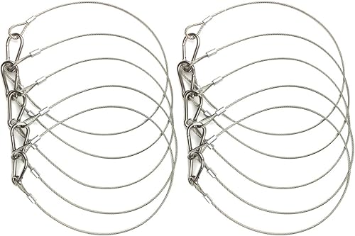 Cable de seguridad de acero inoxidable de 25.5 pulgadas para iluminación de escenario de DJ, luz de cabeza móvil, máximo 110 libras, color plateado,