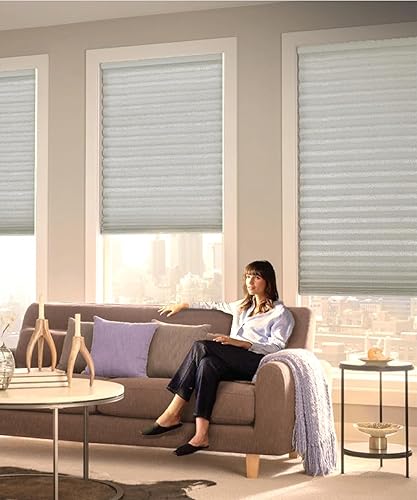 Miniatura 4 de Persiana plisada de 1 pulgada para ventanas, persianas sin cordones con filtro de luz para ventanas, sin taladro, para revestimientos de ventanas,