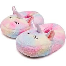 Guyarns Unisex Toddler Slippers,Girls Boys Christmas Slippers Little Big Kids Plush Warm House Shoes Bedroom Cute & Cozy Indoor Shoes