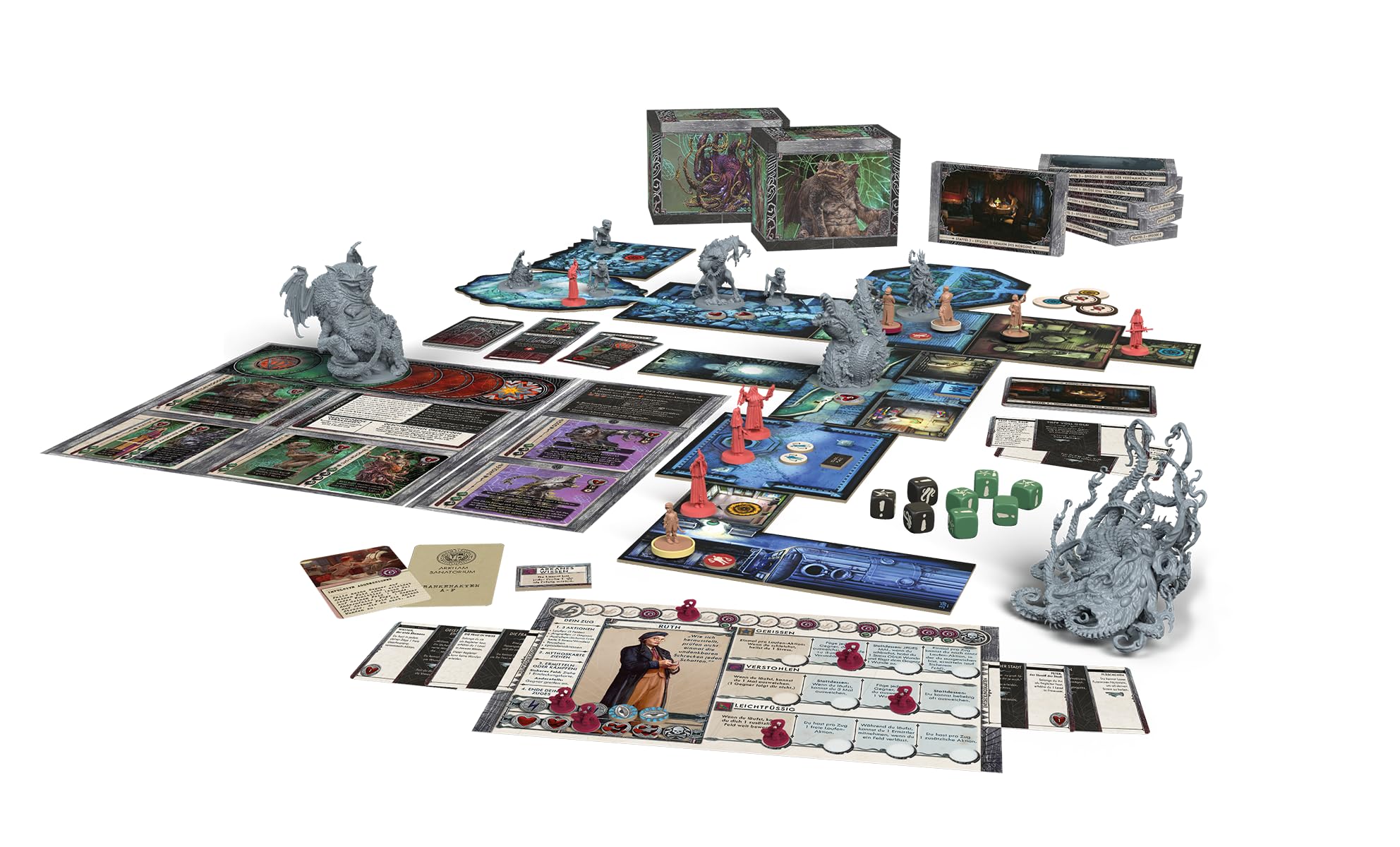 Carte Investigator Martin + Engine Card Pour Cthulhu: Death May Die - Édition CMON, Occasion, En Anglais, Référence G118, Jeu D'horreur