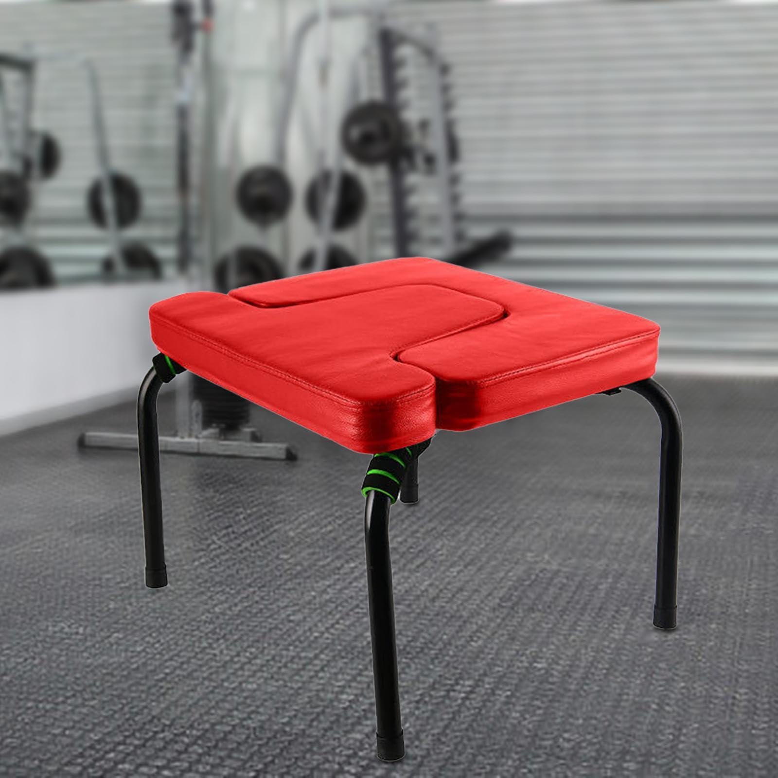 Qianly Banco de para Inversión, Estructura de Acero, Almohadillas PU, Taburete para Entrenamiento