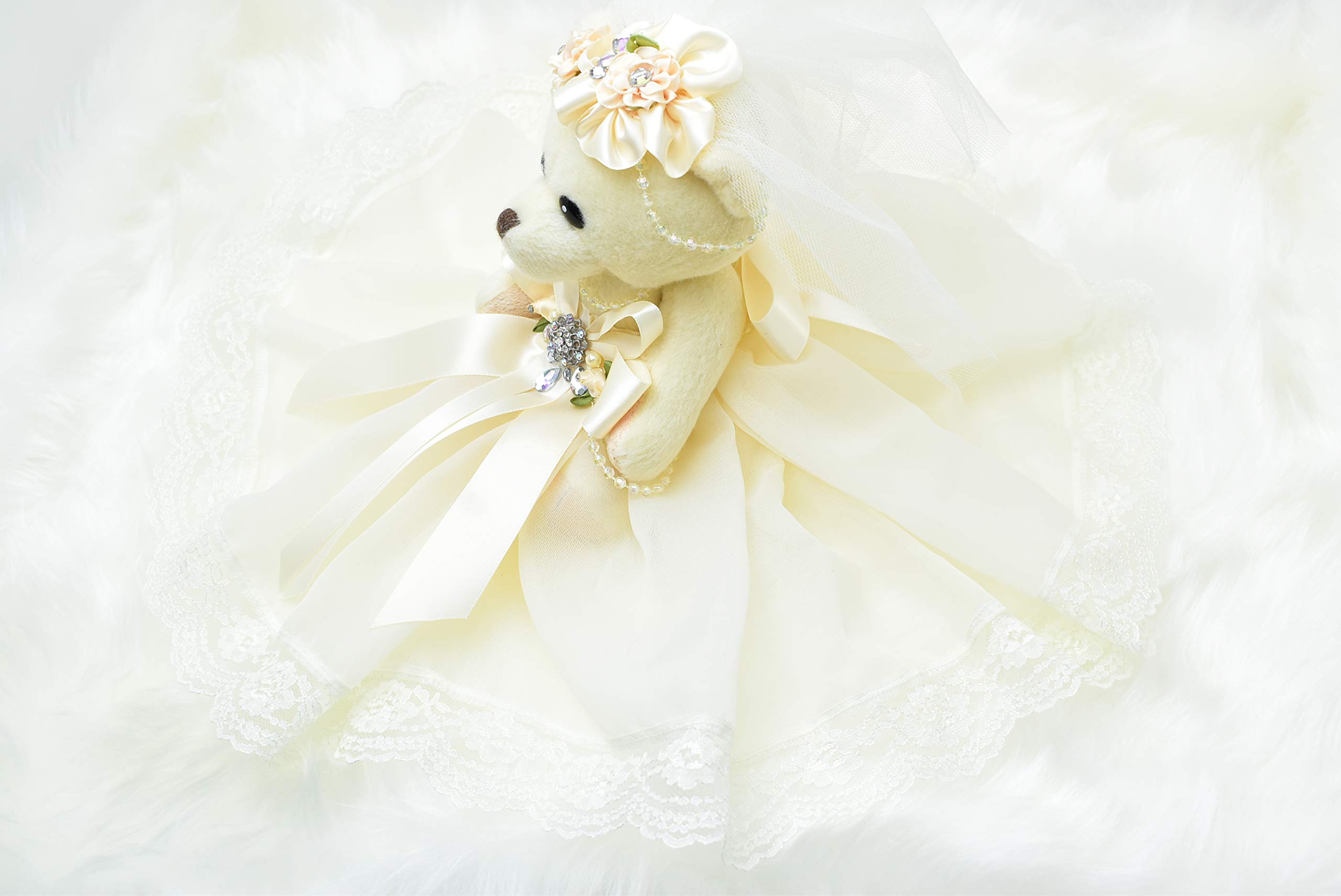 Amazon.co.jp: ラブリーレース ウェルカムドール テディベア 新郎新婦
