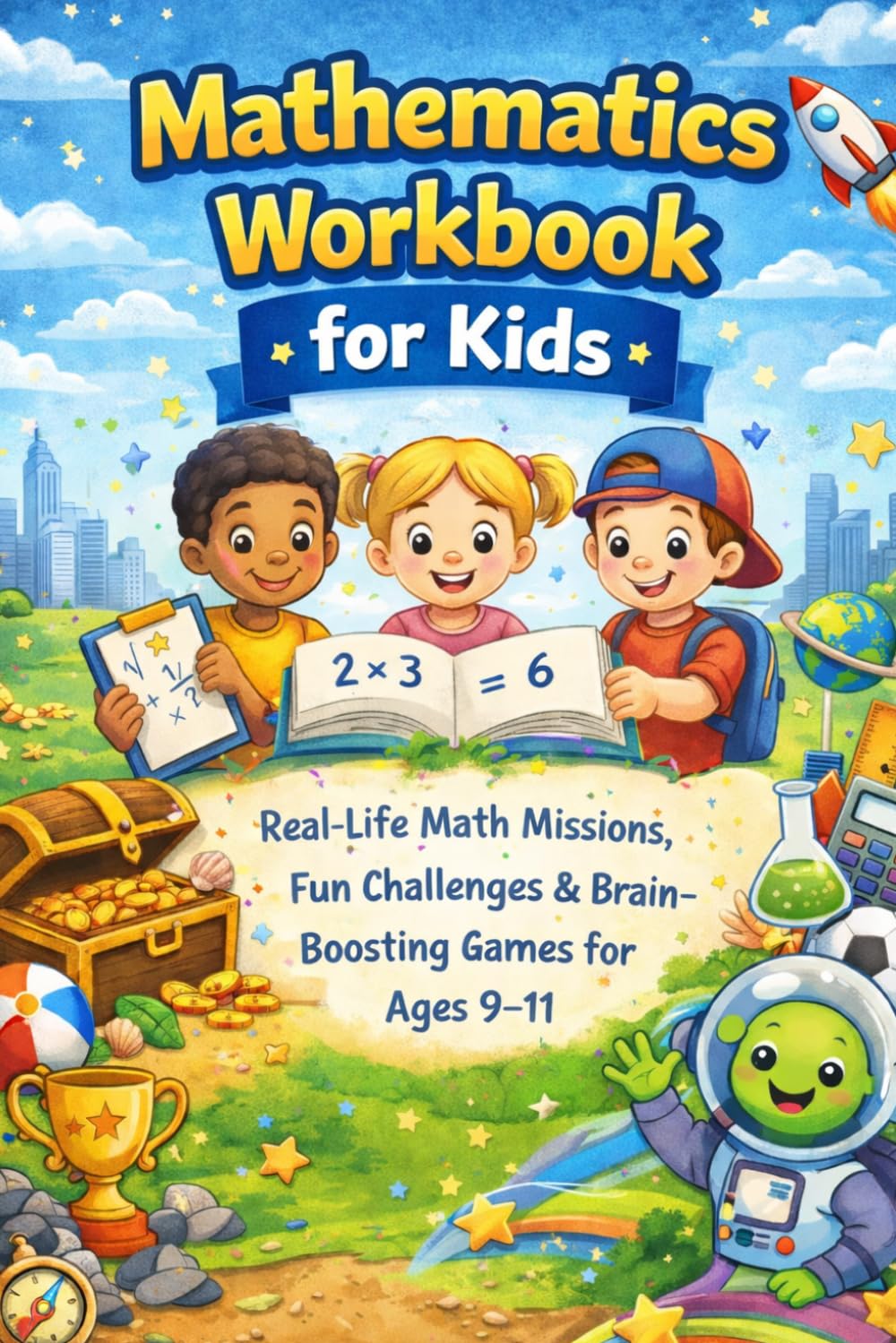 Mathematics Workbook for Kids Ages 9-11 years: Real-Life Math Missions, Fun Challenges & Brain Boosting Games for Ages 9-11 (Smart Steps Math Workbooks)