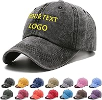 Reuhen Custom Personalized Baseball Cap - Embroidered Text Logo, Printed Photo, Adjustable Unisex Sun Hat