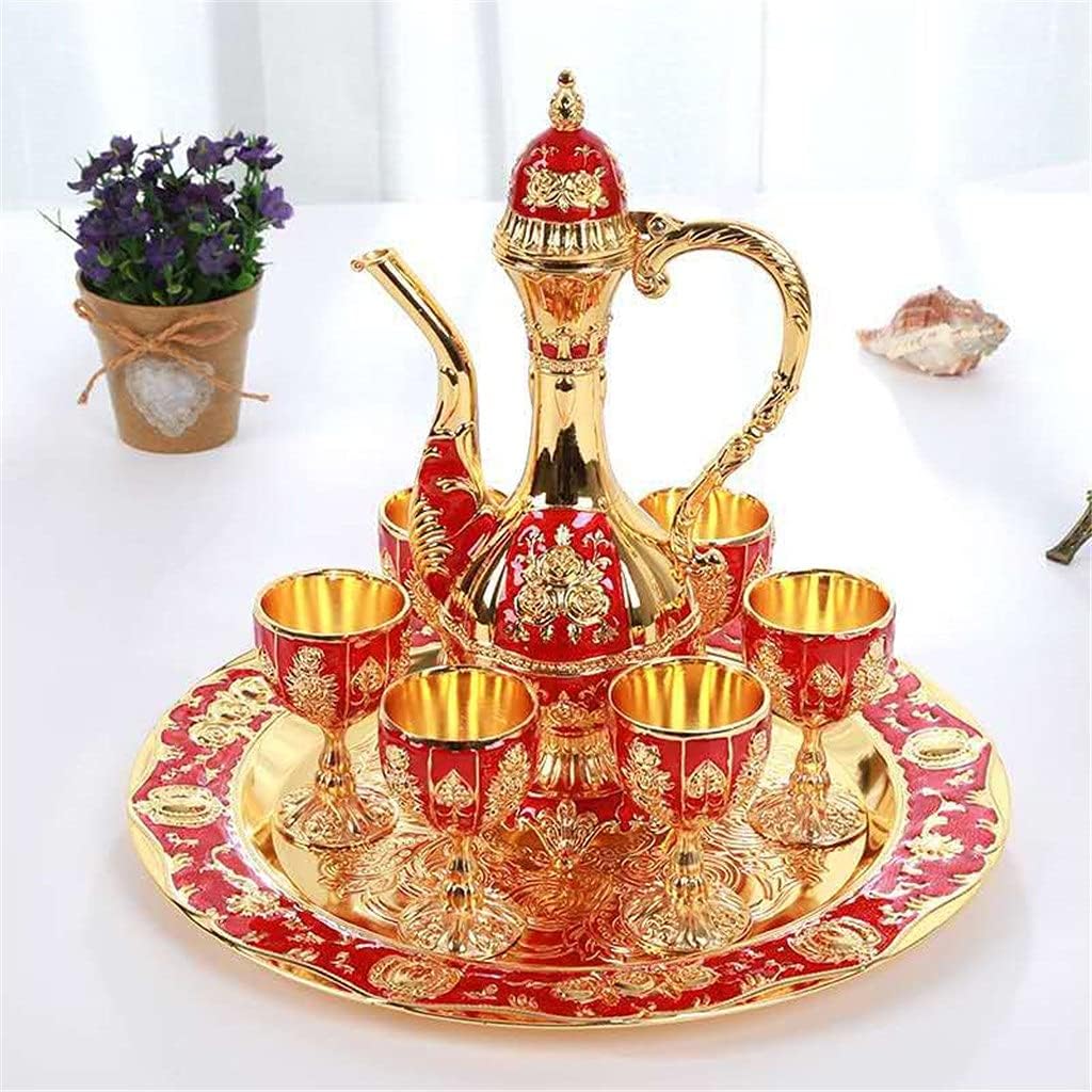 Small Pumpkin Wine Wedding Light Fashion Retro Rose Wine Dispenser Household Retro Wine Utensils (Color : F) (C)