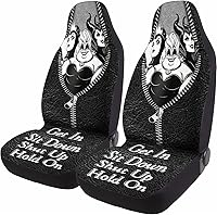 Vista 54 de Horror Nightmare Skellington - 2 fundas de asiento delantero para automóvil, camión, SUV, regalos de Navidad, funda de asiento de cubo duradera, 03.