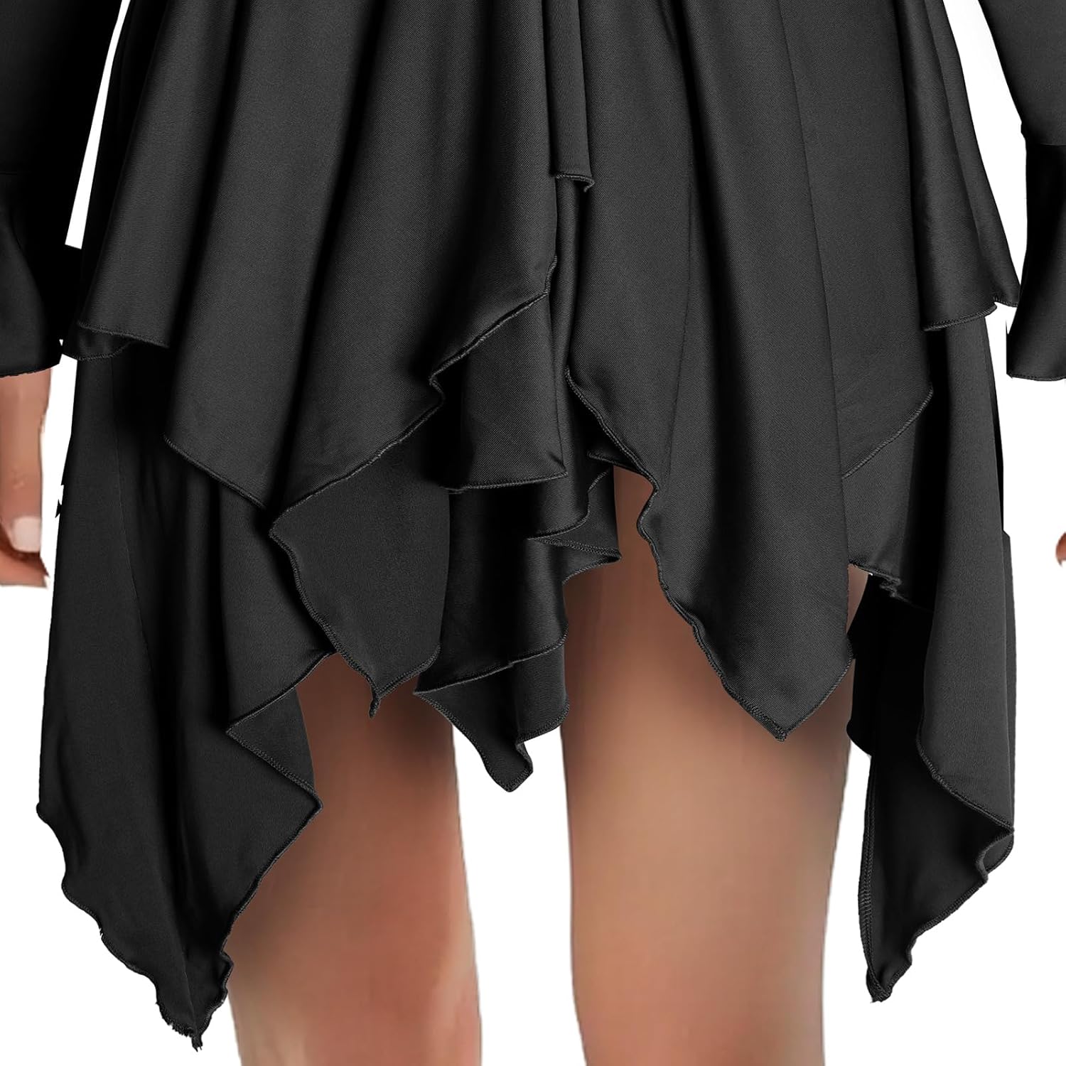 Renaissance Fairy Dress Women's Gothic Off Shoulder Handkerchief Dress - Image 6