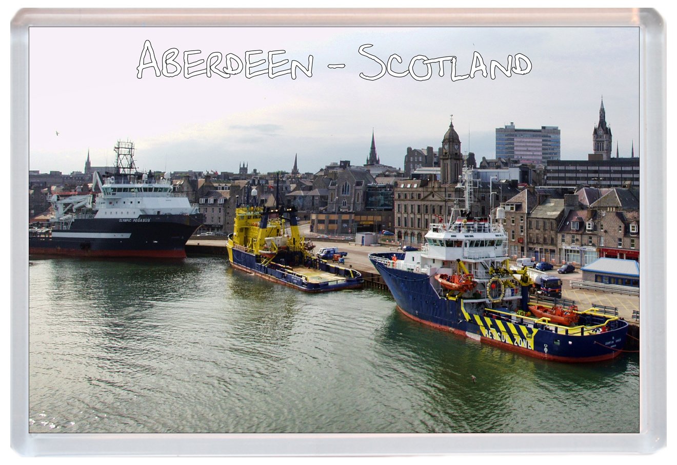 Baked Bean Store Multicolor Aberdeen - Abderdeenshire - Scotland - Jumbo Fridge Magnet Id331`