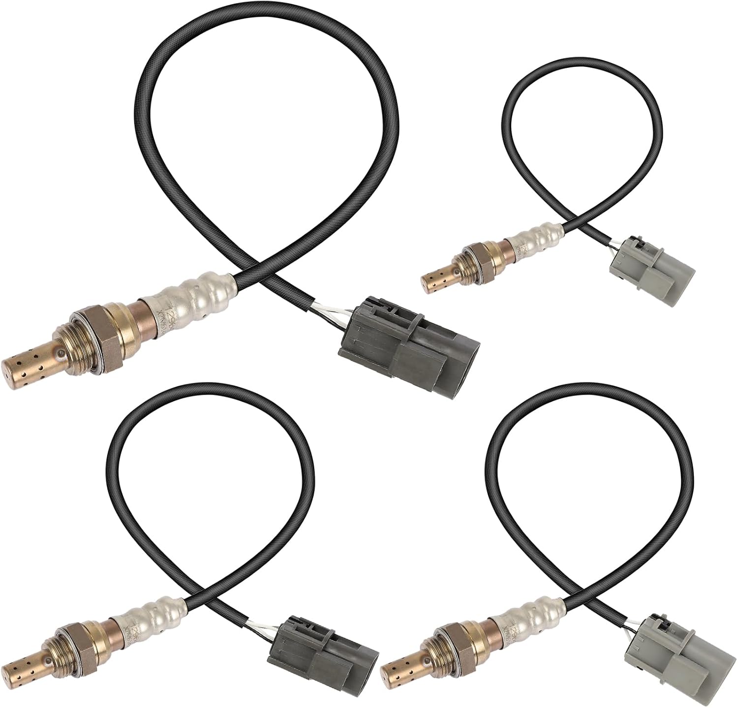 O2 Sensor Oxygen Sensor Set of 4 Upstream Downstream for Nissan Pathfinder 1996-2000 V6 3.3L & for Infiniti QX4 1997-2000, O2 Sensors Replacement 226A10W002 226A00W000 226910W000 2269064Y10