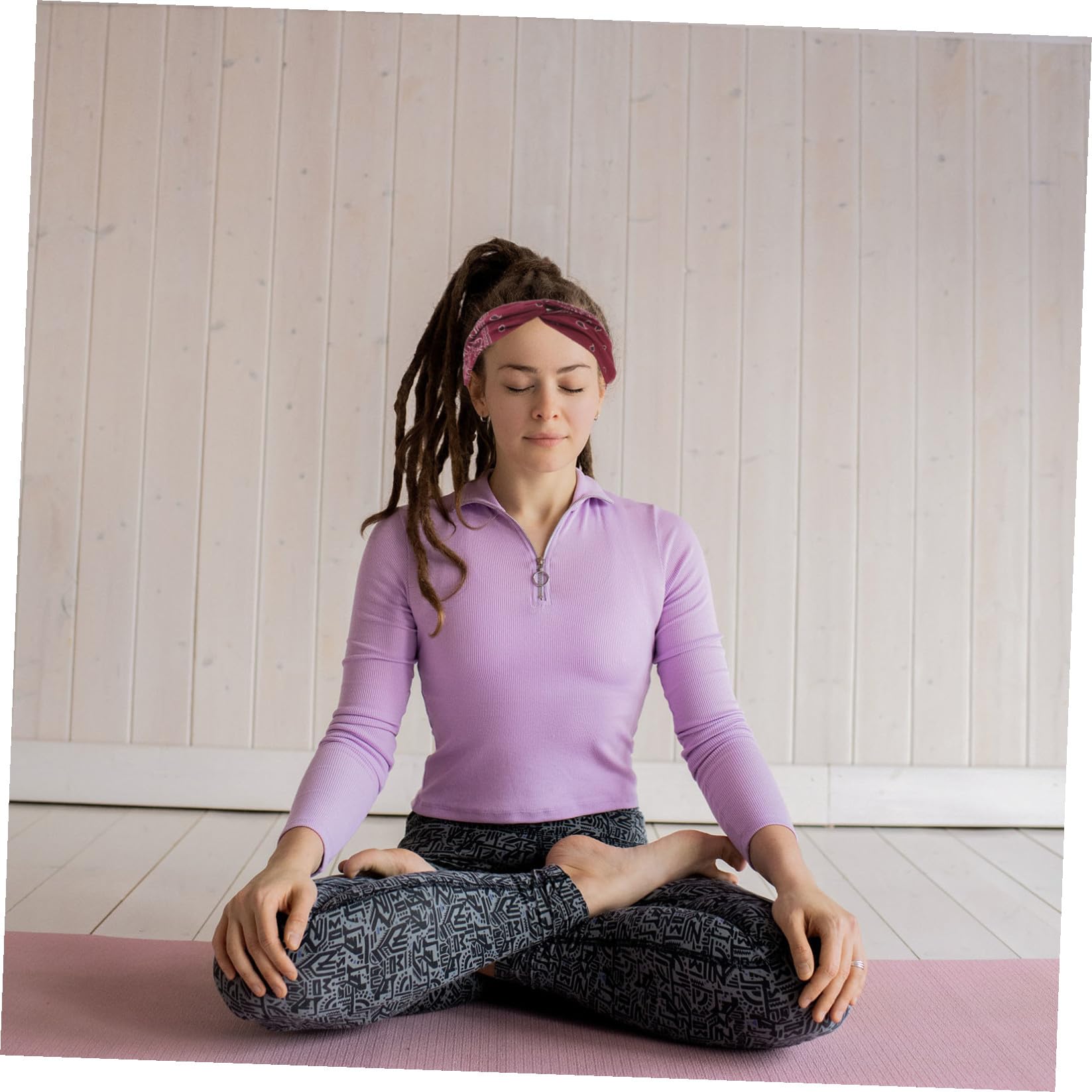 FOMIYES 3 Set Di Fasce Elastiche E Robuste Per Con Stampa Floreale in Stile Bohémien Comode Per Yoga Corsa E Sport 3 Pezzi*3