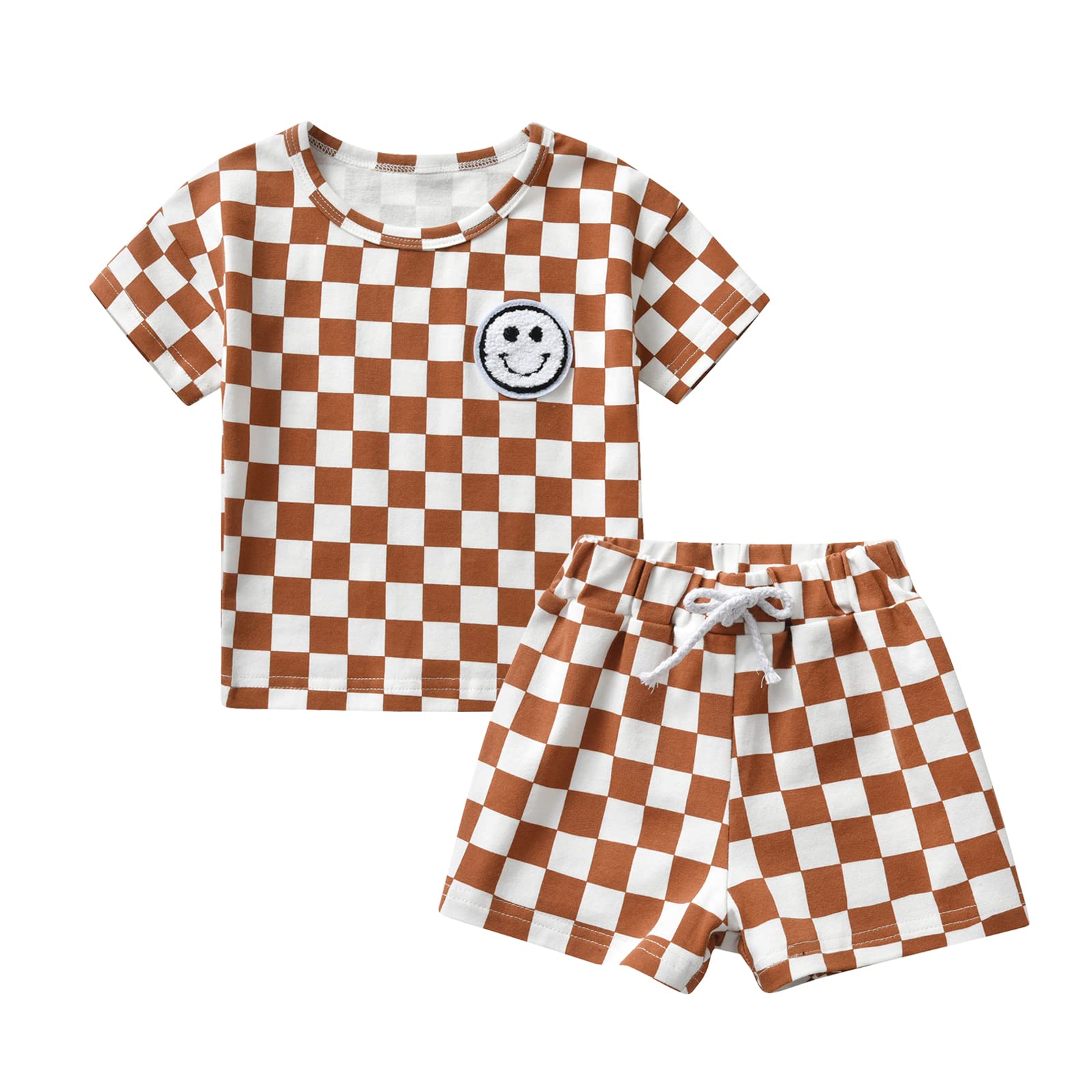 Pig SongInfant Baby Boy Clothes Short Sleeve Contrast Color Tops and Shorts Casual Summer Outfits Set