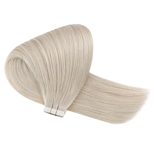 Miniatura 9 de Sunny Hair Extensiones de cabello humano lacio con cinta, extensiones de cabello humano con cinta invisible, 20 unidades, extensiones de cabello