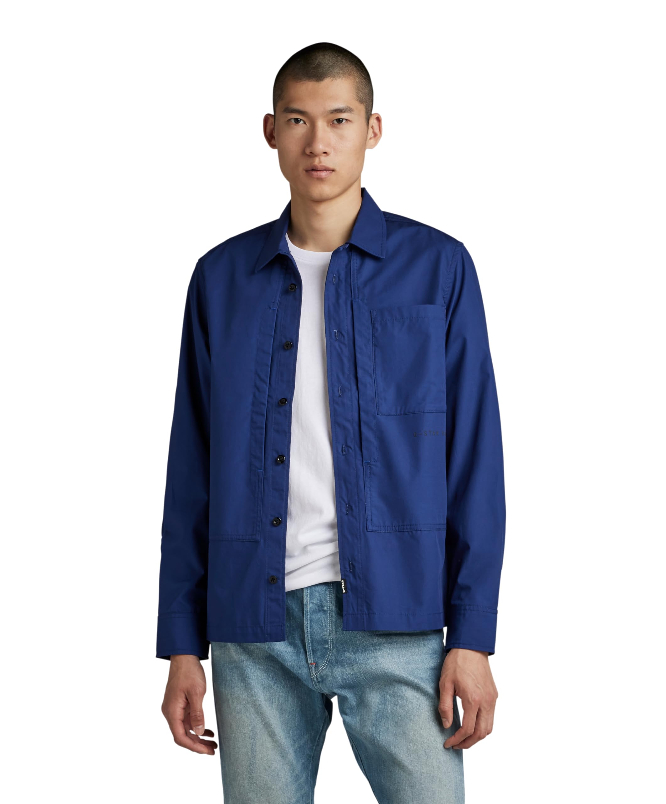G-Star Men's Workwear Regular Shirt, Blue (ballpen blue D22975-C973-1822), M