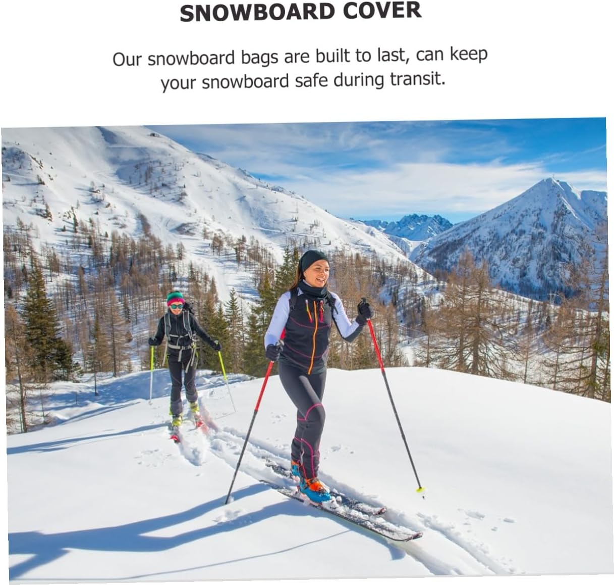 Mikikit Snowboard Cover and Ski Gear Bag Lightweight Sturdy Snowboard Storage Bag Shoulder Strap for Convenient and Outdoor Winter Sports