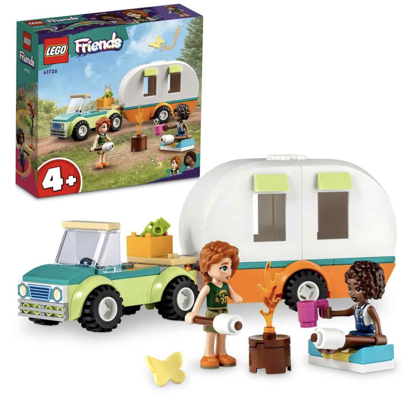 LEGO Friends Holiday Camping Trip 41726 Building Toy Set (87 Pieces), Multi Color