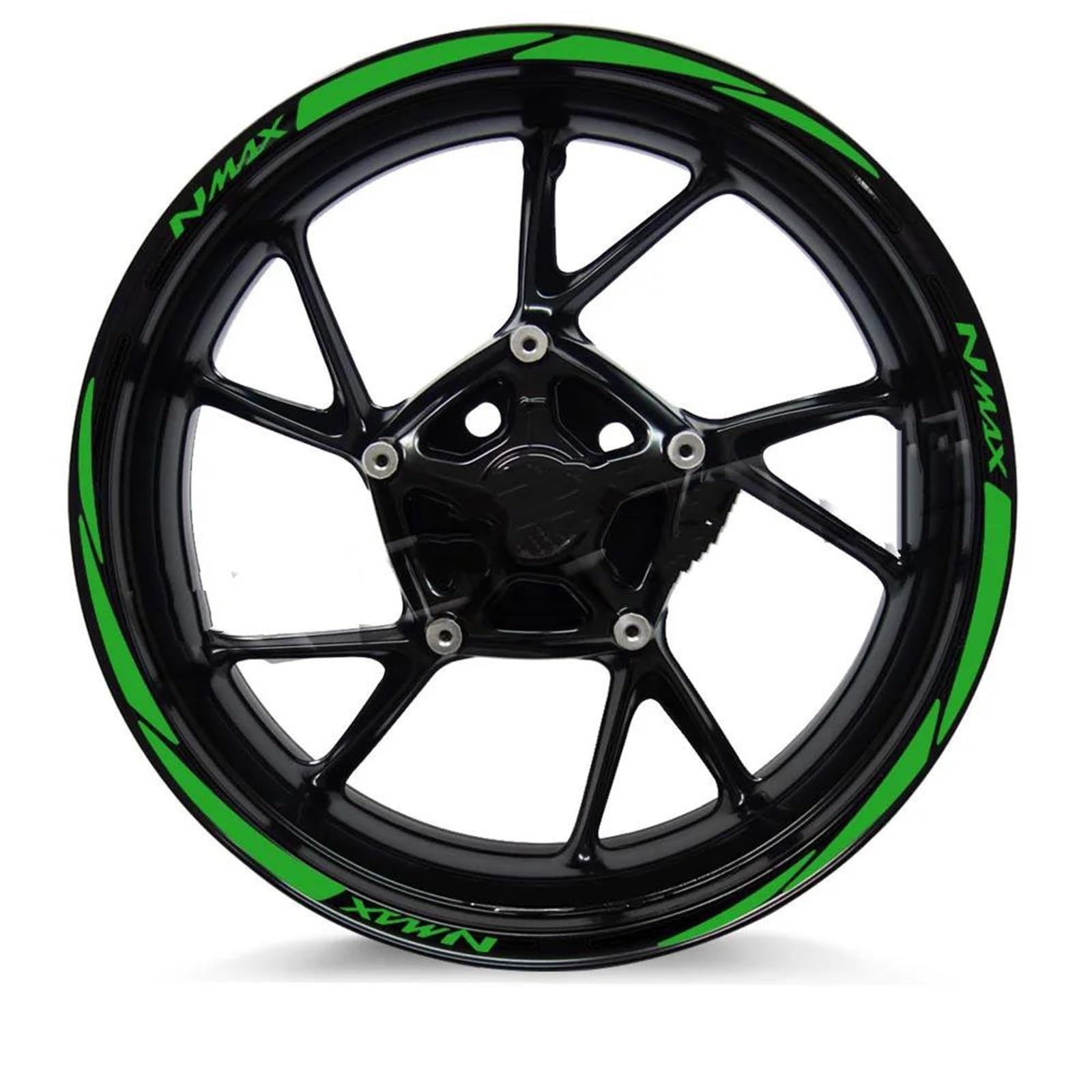 Hjkdsz Style 3 Motorcycle Stickers Reflective Wheel Rim For Nmax 125 155 160 Nmax155 Nmax160 Nmax125(Style 3)