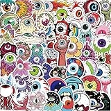 目玉 眼球 目 ゾンビ Zombie ホラー ハロウィン 恐怖 シール ステッカー (50枚SLA)