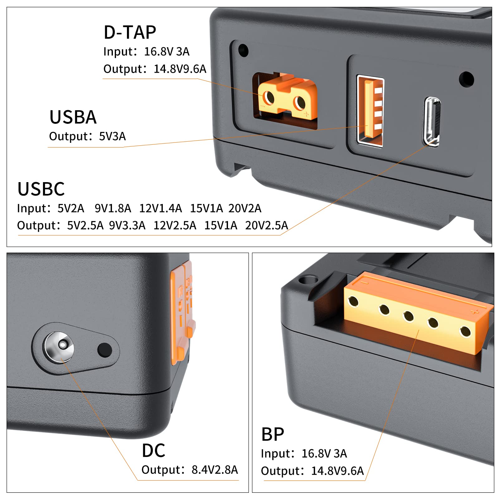 Amazon | ZGCINE Vマウントバッテリー USB Type-Cで充電 機内持ち込み