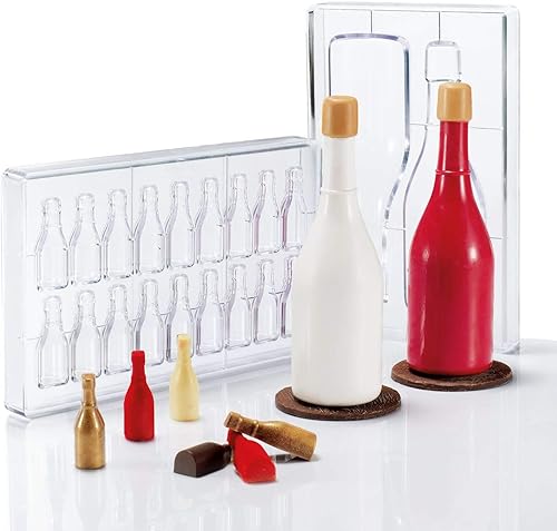 Miniatura 3 de Martellato MA3010 Molde de chocolate con 2 cavidades de media botella de vino