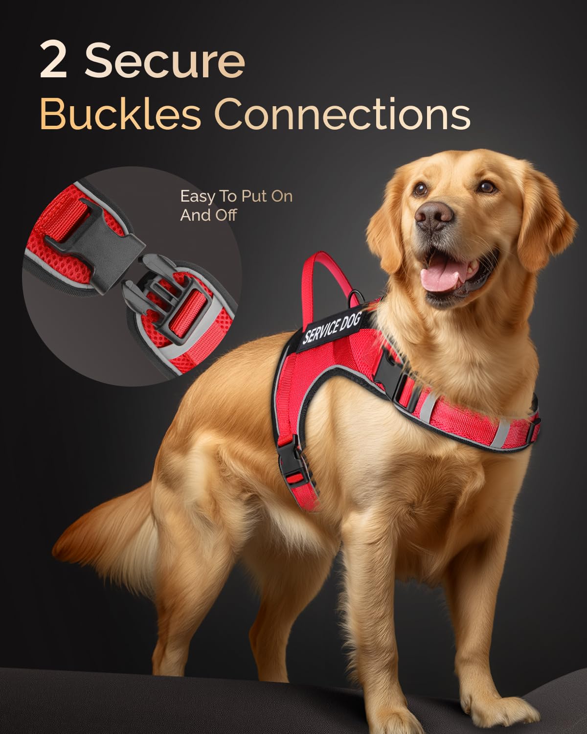 Pet Supplies Bcadem Julius K9 Service Dog Harness FAYOGOO: Dog Harness - Main Image
