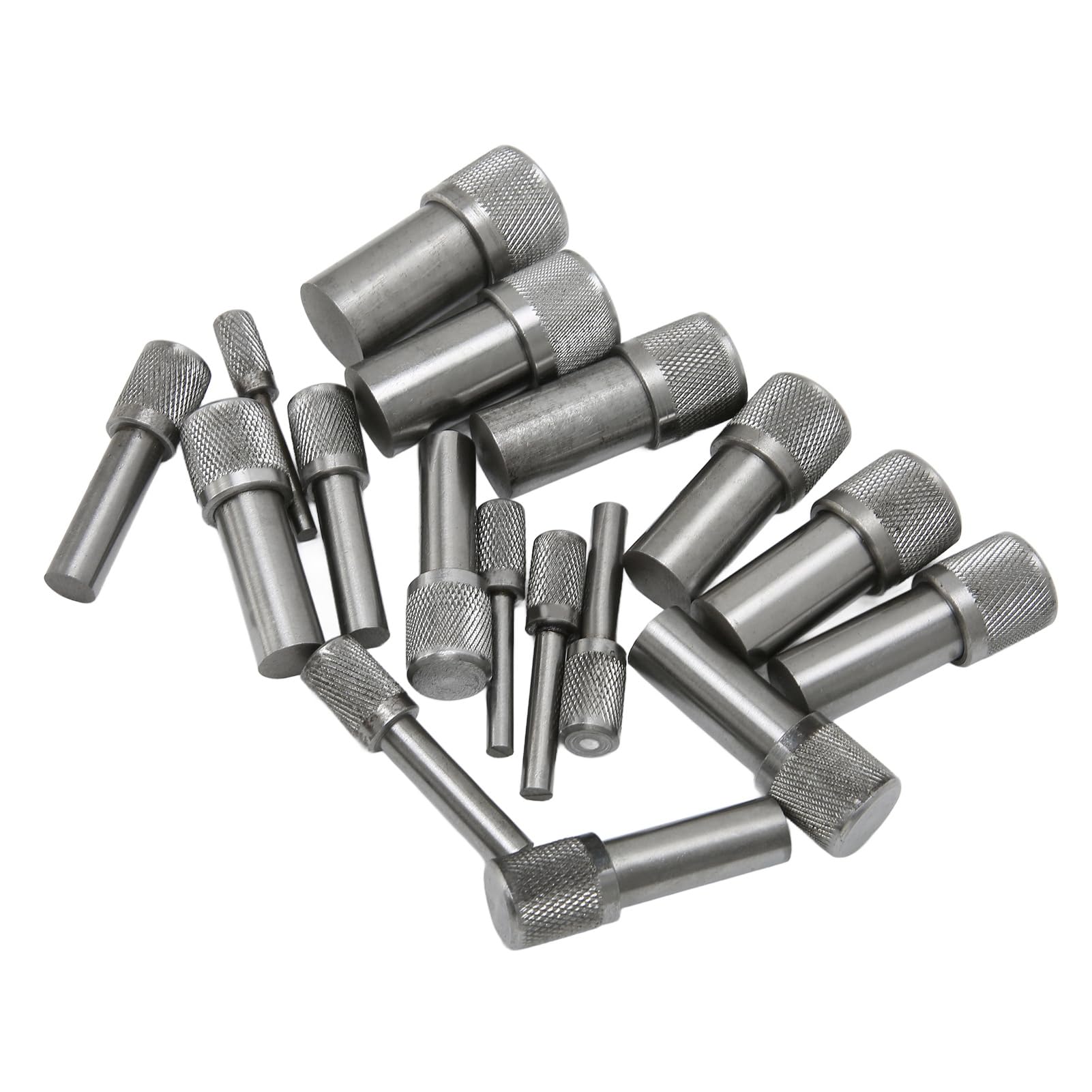 Annadue Professionelles Stahl-Scheibenschneider-Set für die Schmuckherstellung, 17 Stanzwerkzeuge Zum Formen von Metallanhängern, Runde Ausstecher mit Flachem für Metall-Leder-Papier
