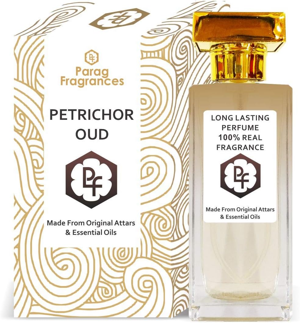 Parag Fragrances Petrichor Oud Eau De Perfume 60ml (Unisex) Long Lasting Perfume With Imported Crystal Glass Bottle